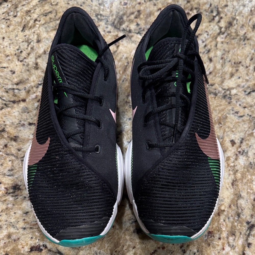 Nike Kids Black and Pink Sneakers